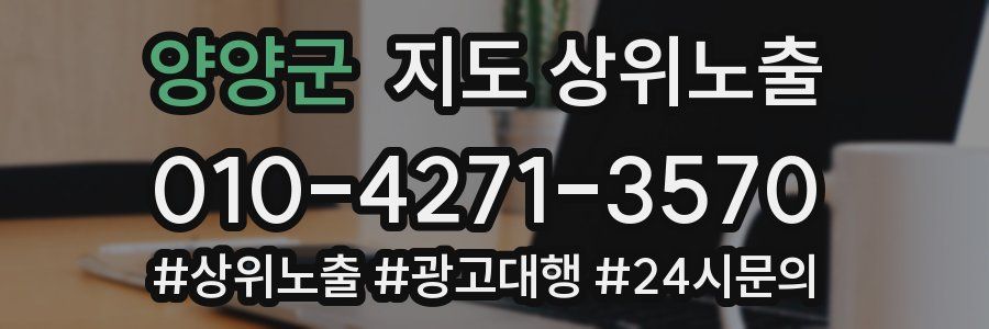 양양군 지도 상위 노출