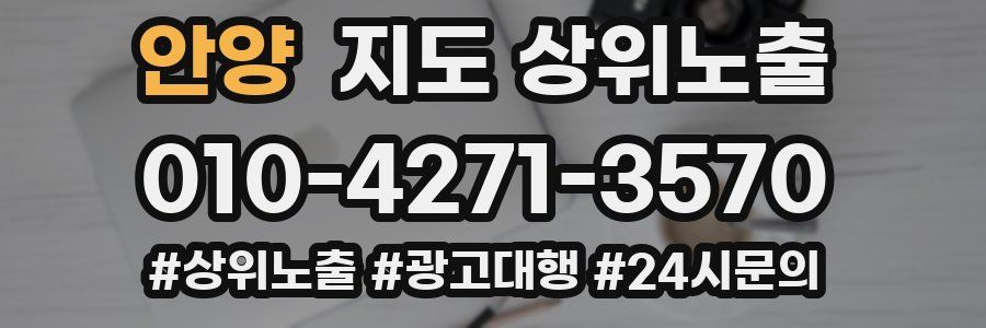 안양 지도 상위 노출
