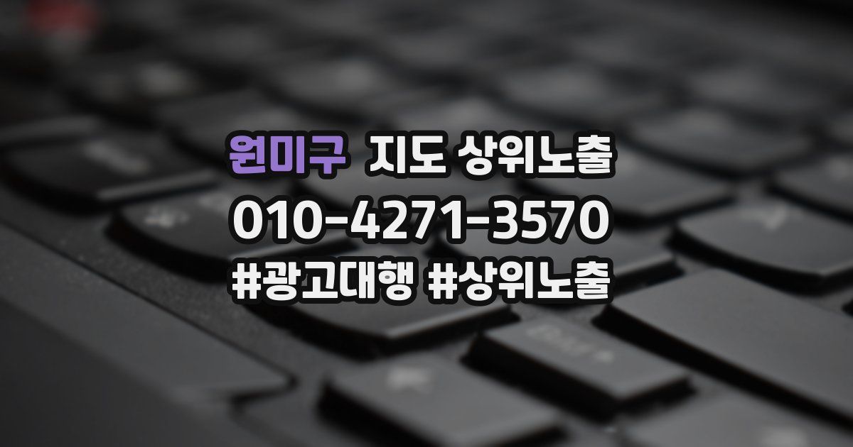 원미구 지도 상위 노출