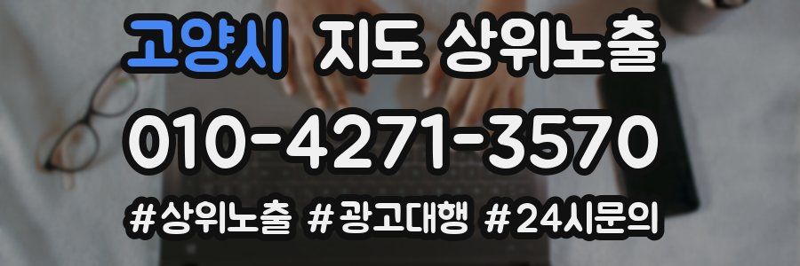 고양시 지도 상위 노출