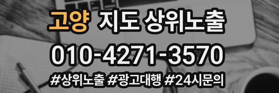 고양 지도 상위 노출