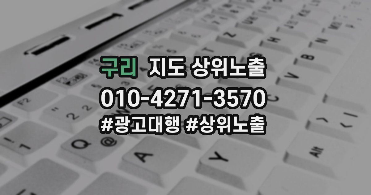 구리 지도 상위 노출