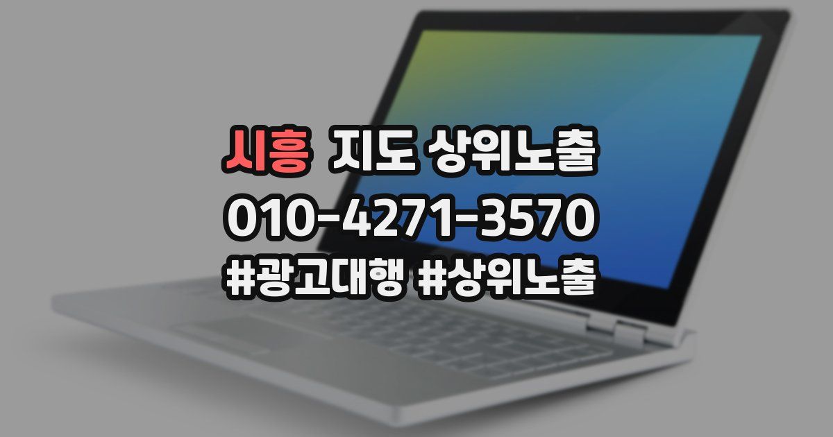 시흥 지도 상위 노출