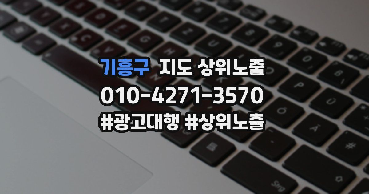 기흥구 지도 상위 노출