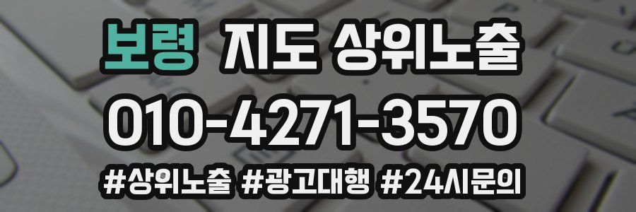 보령 지도 상위 노출