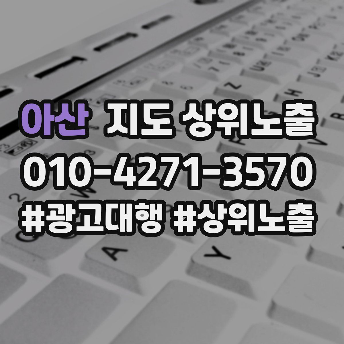 아산 지도 상위 노출