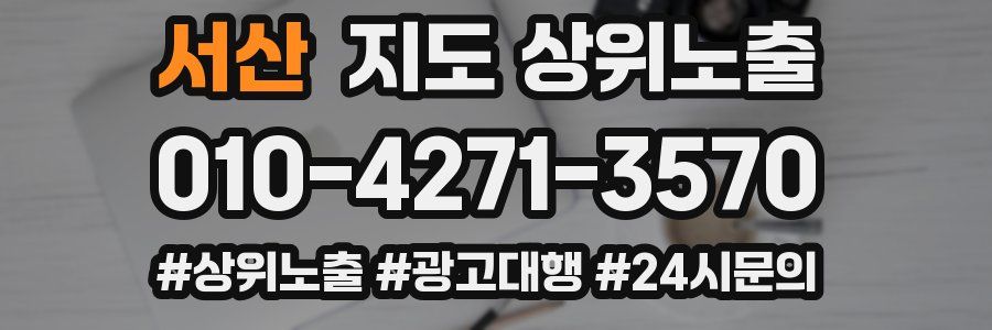 서산 지도 상위 노출