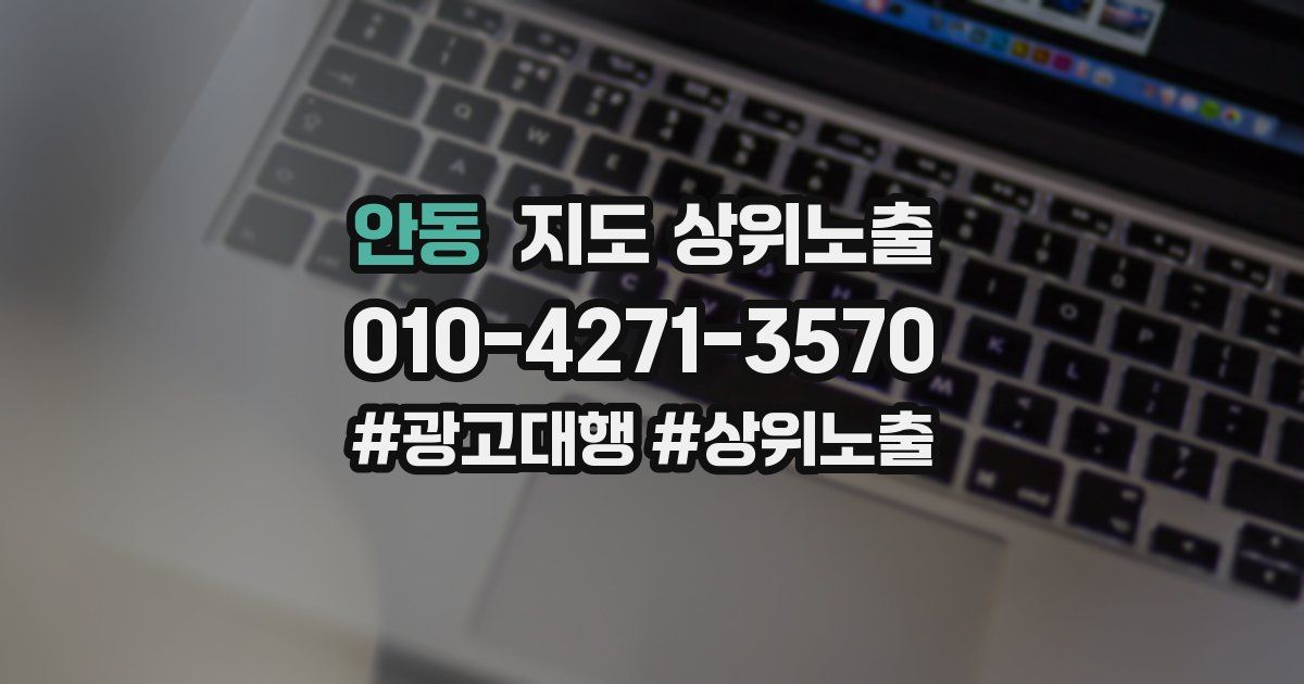 안동 지도 상위 노출