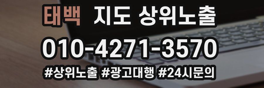 태백 지도 상위 노출