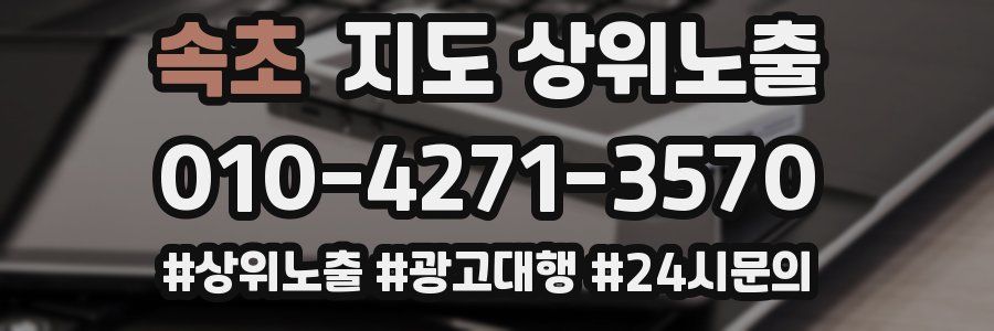 속초 지도 상위 노출