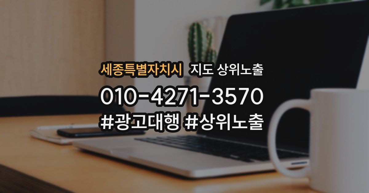 세종특별자치시 지도 상위 노출