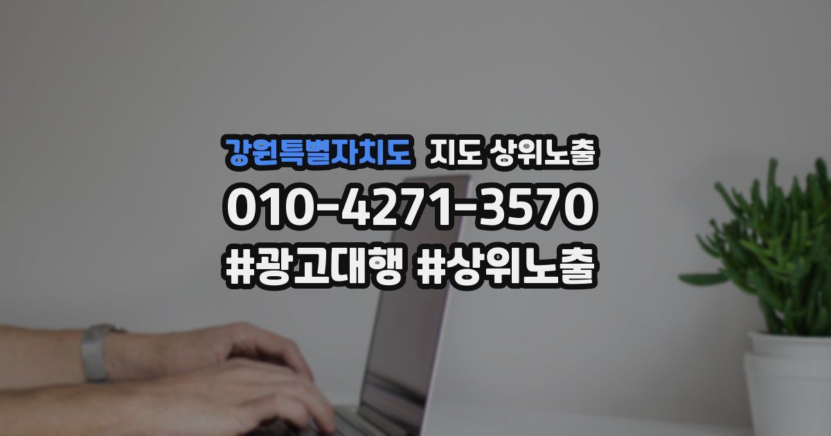 강원특별자치도 지도 상위 노출