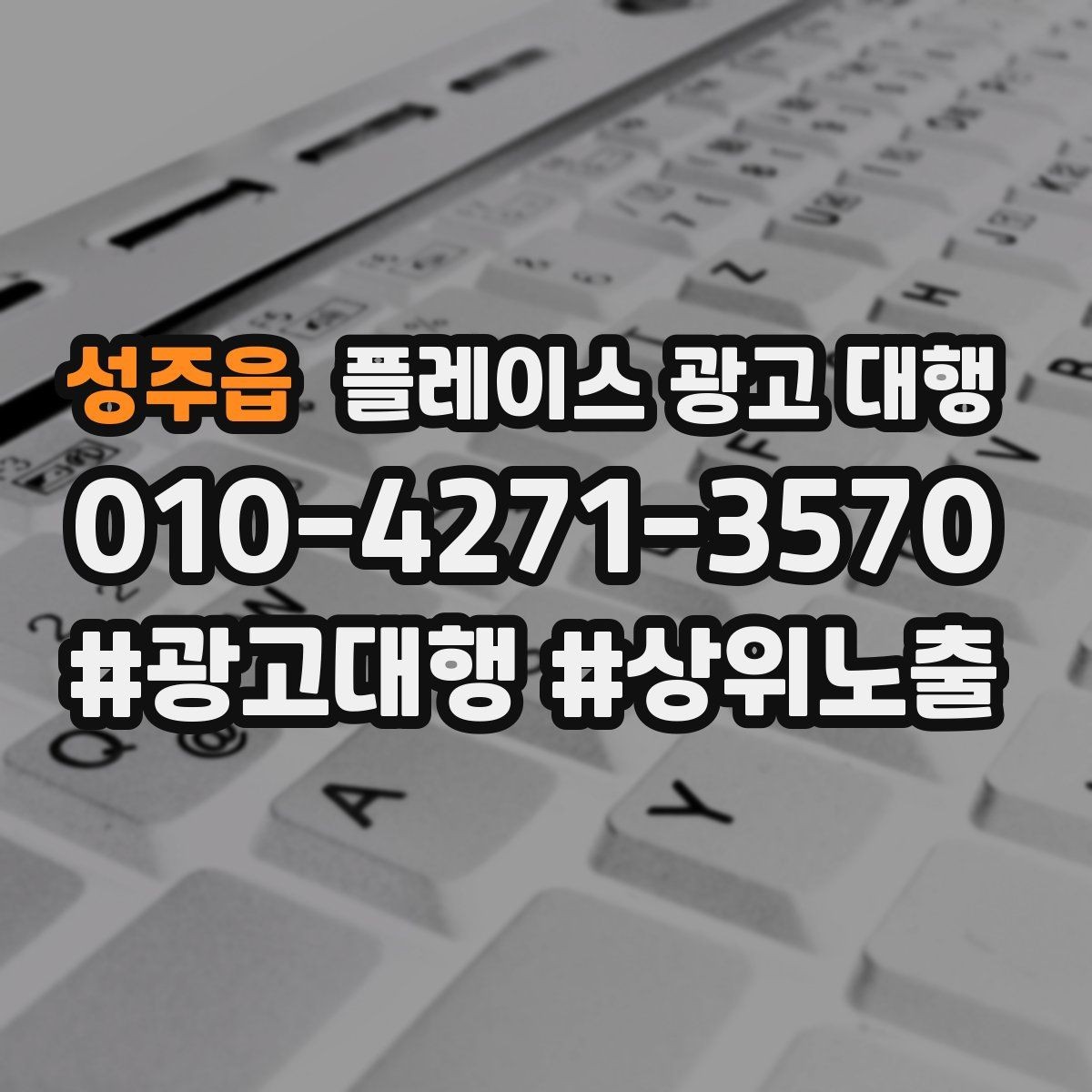 성주읍 플레이스 광고 대행 지역 고객에게 보이는 첫 화면