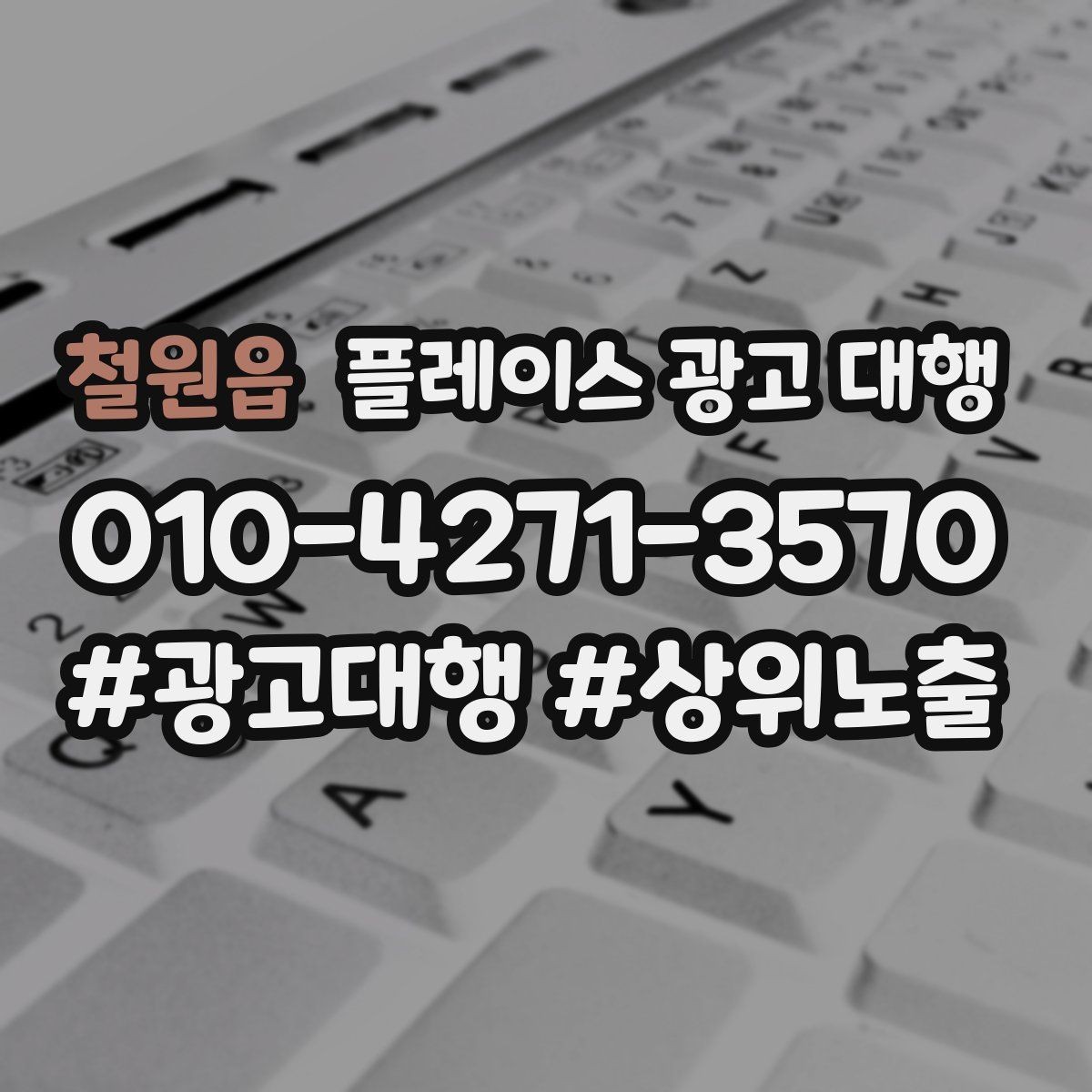 철원읍 플레이스 광고 대행 업종 특성에 맞춘 운영 예시