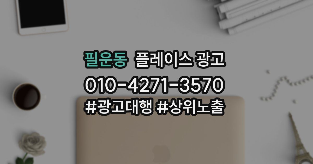 필운동 플레이스 광고