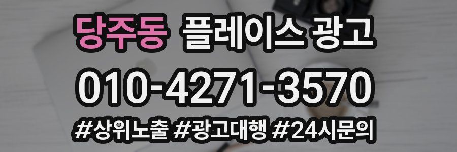 당주동 플레이스 광고