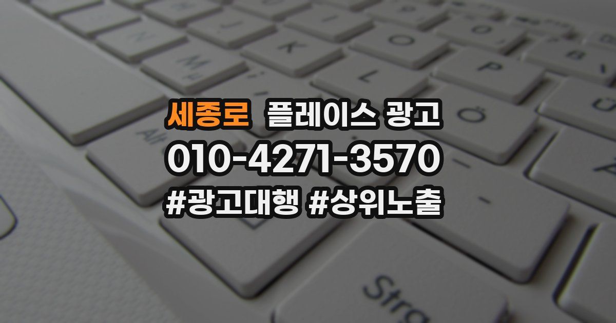 세종로 플레이스 광고
