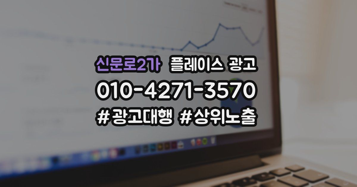 신문로2가 플레이스 광고