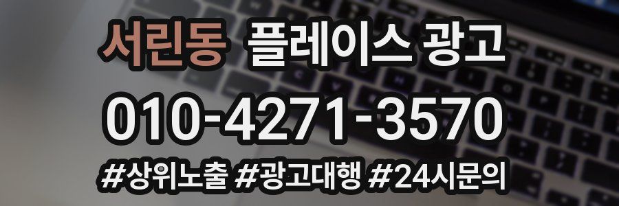 서린동 플레이스 광고