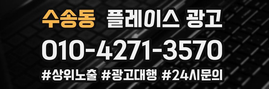 수송동 플레이스 광고