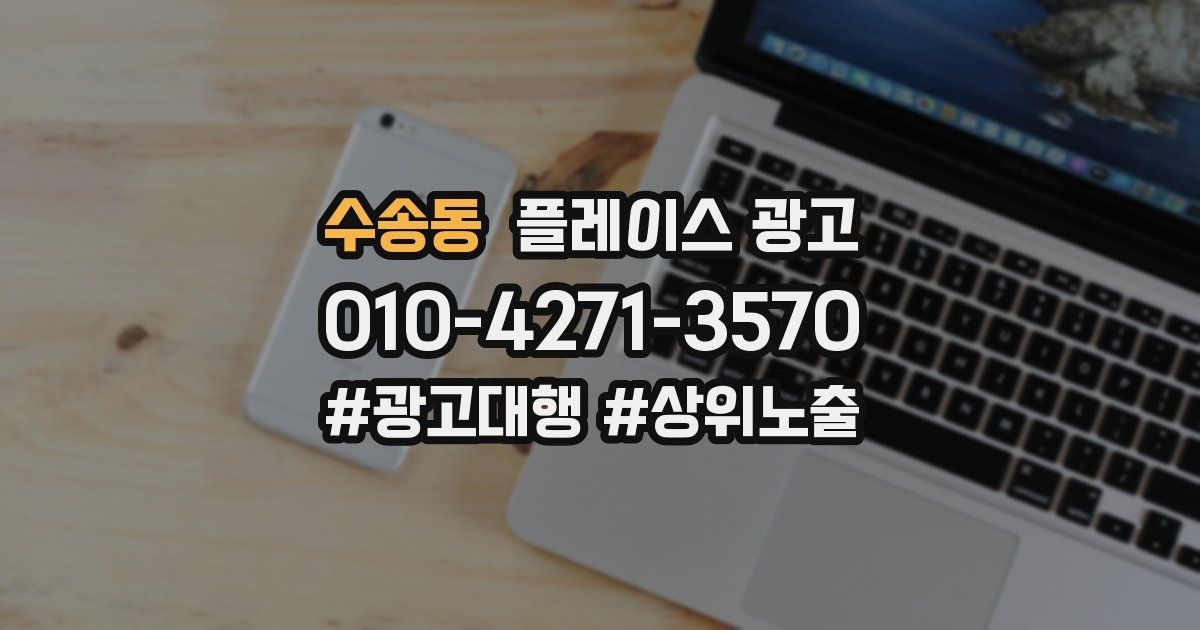 수송동 플레이스 광고