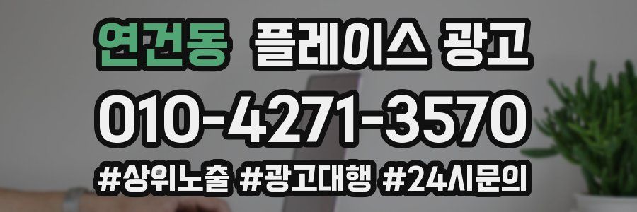 연건동 플레이스 광고