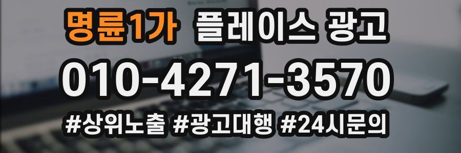명륜1가 플레이스 광고