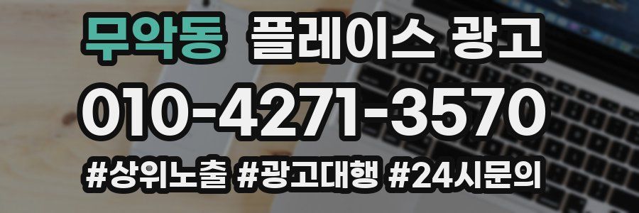 무악동 플레이스 광고