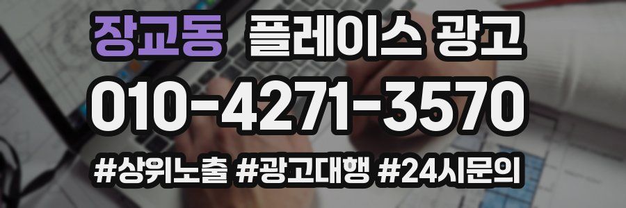 장교동 플레이스 광고