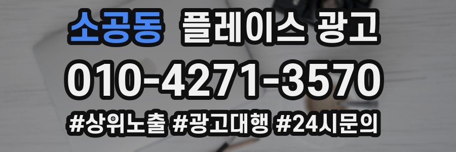소공동 플레이스 광고