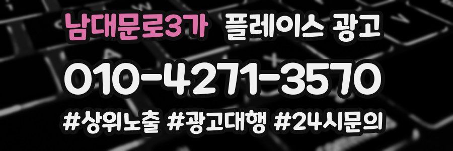 남대문로3가 플레이스 광고