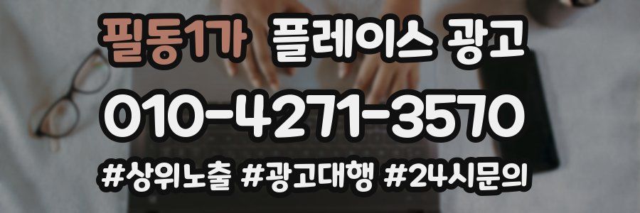 필동1가 플레이스 광고
