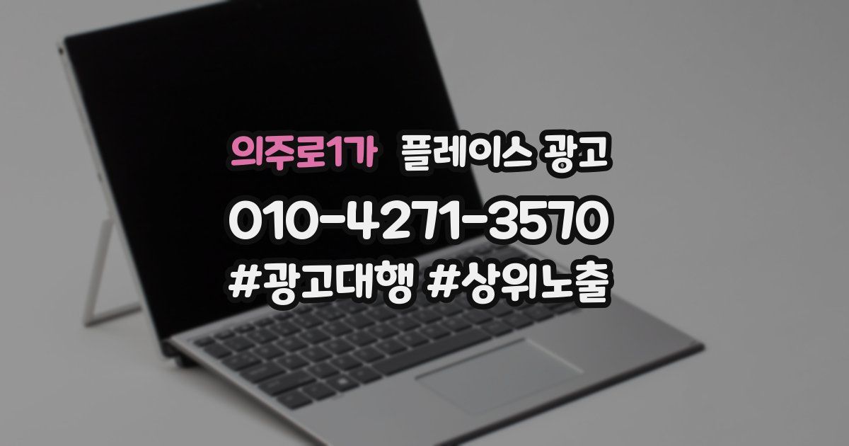 의주로1가 플레이스 광고