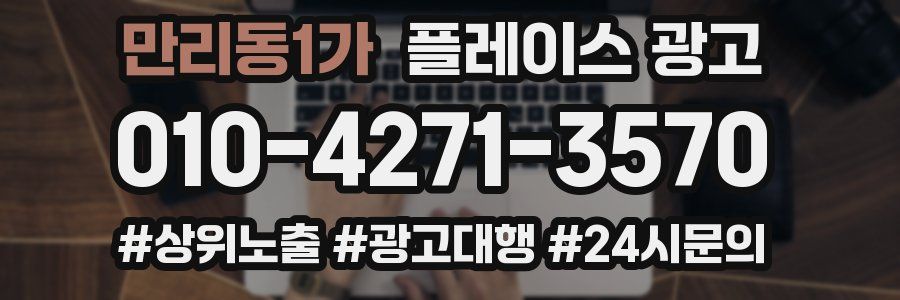만리동1가 플레이스 광고