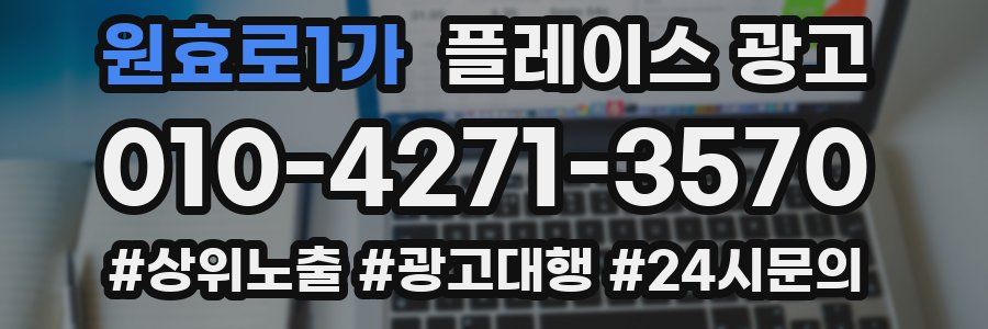 원효로1가 플레이스 광고