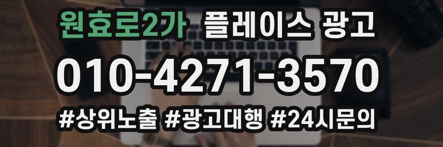 원효로2가 플레이스 광고