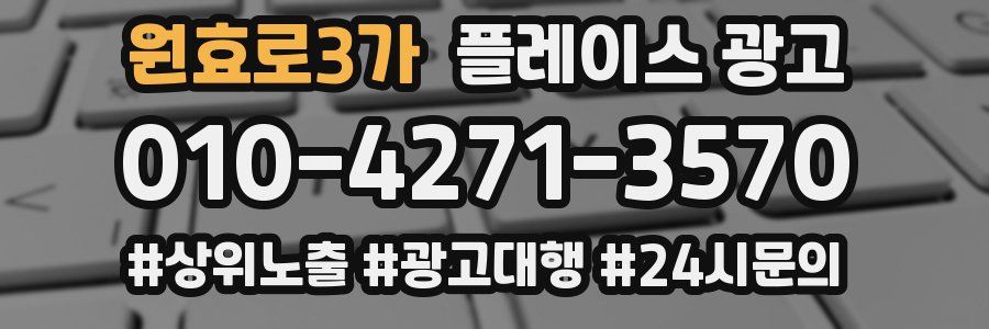 원효로3가 플레이스 광고