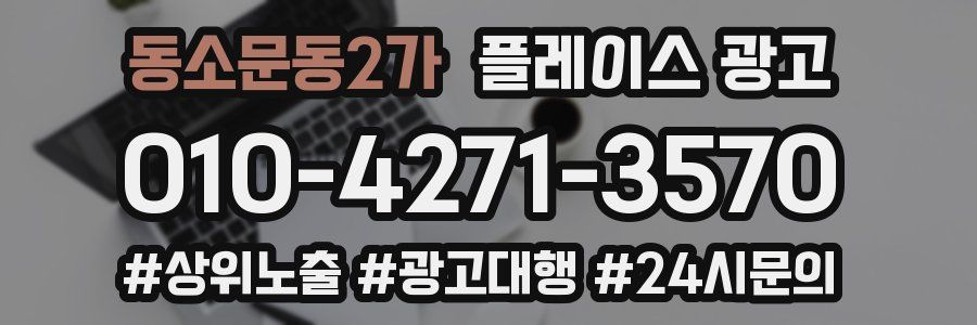 동소문동2가 플레이스 광고