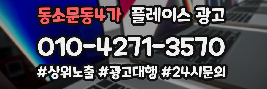동소문동4가 플레이스 광고