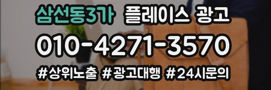 삼선동3가 플레이스 광고