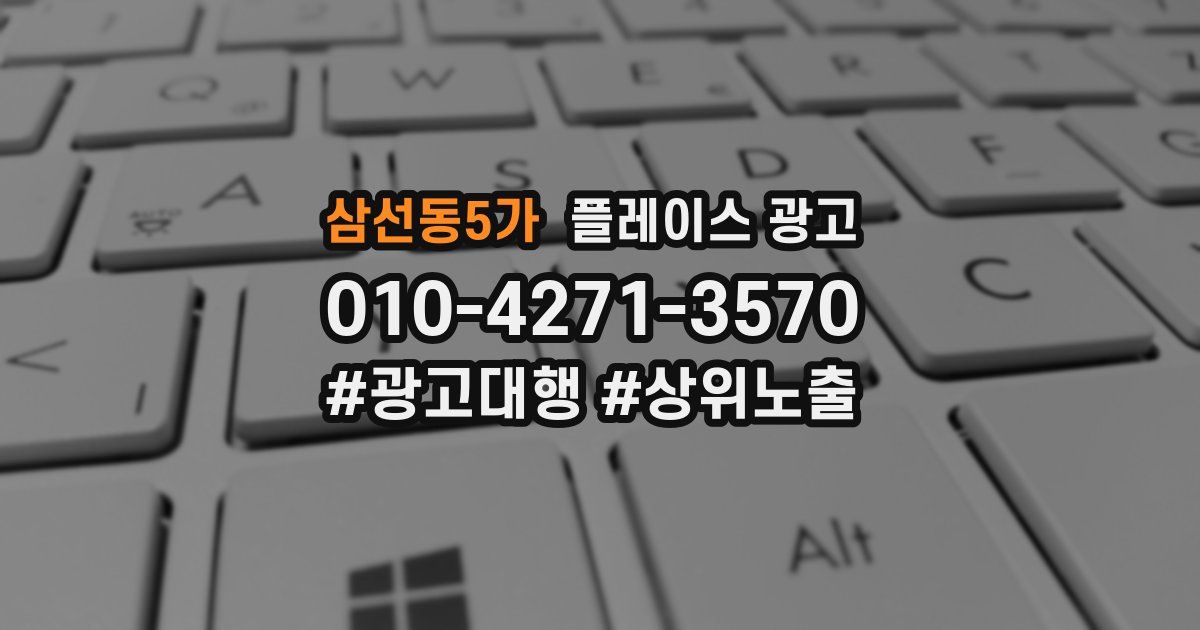 삼선동5가 플레이스 광고