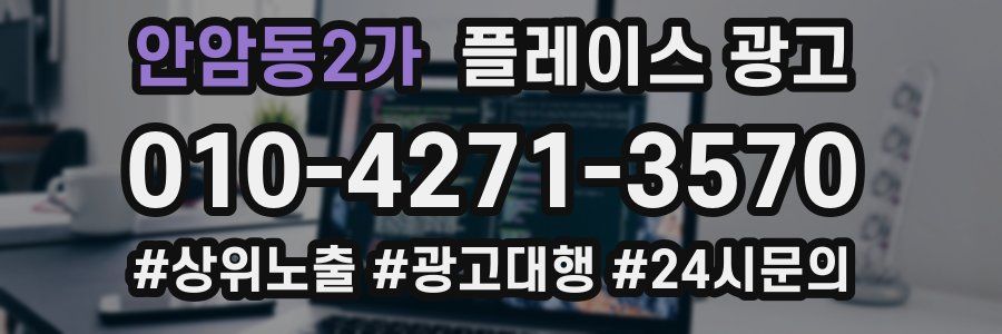 안암동2가 플레이스 광고