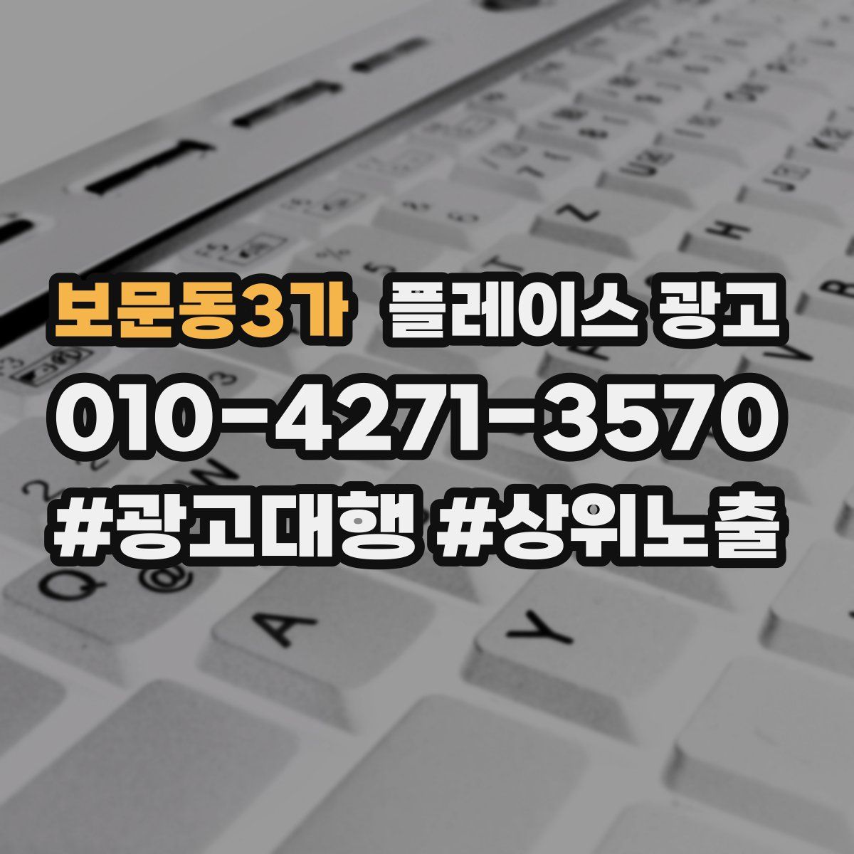 보문동3가 플레이스 광고