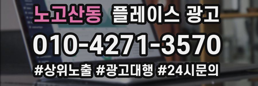 노고산동 플레이스 광고