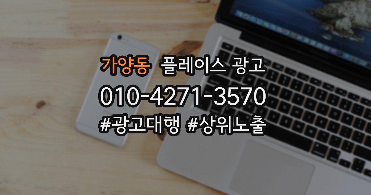 가양동 플레이스 광고