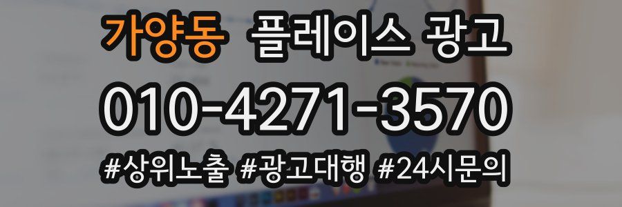가양동 플레이스 광고