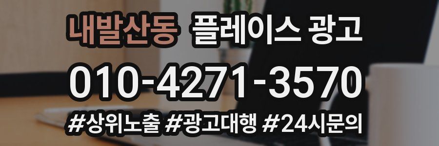 내발산동 플레이스 광고