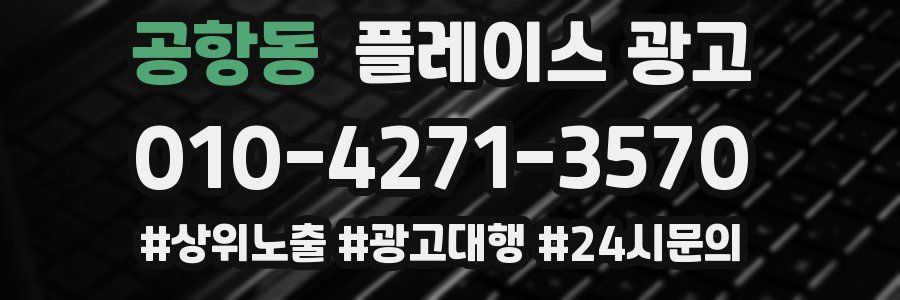 공항동 플레이스 광고