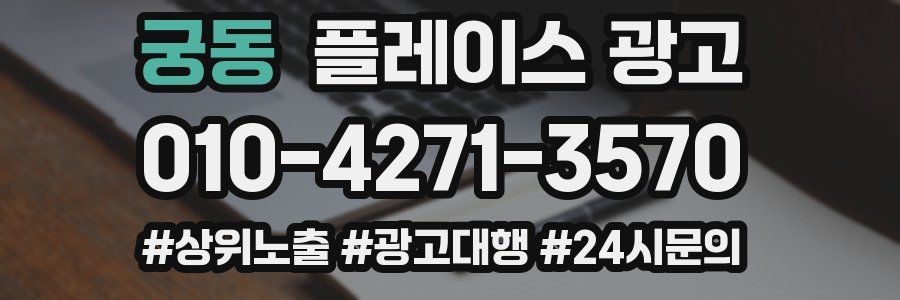 궁동 플레이스 광고