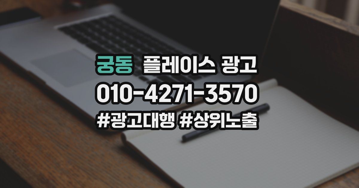 궁동 플레이스 광고